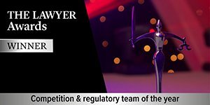 Winner of Competition and Regulatory Team of the Year, The Lawyer Awards